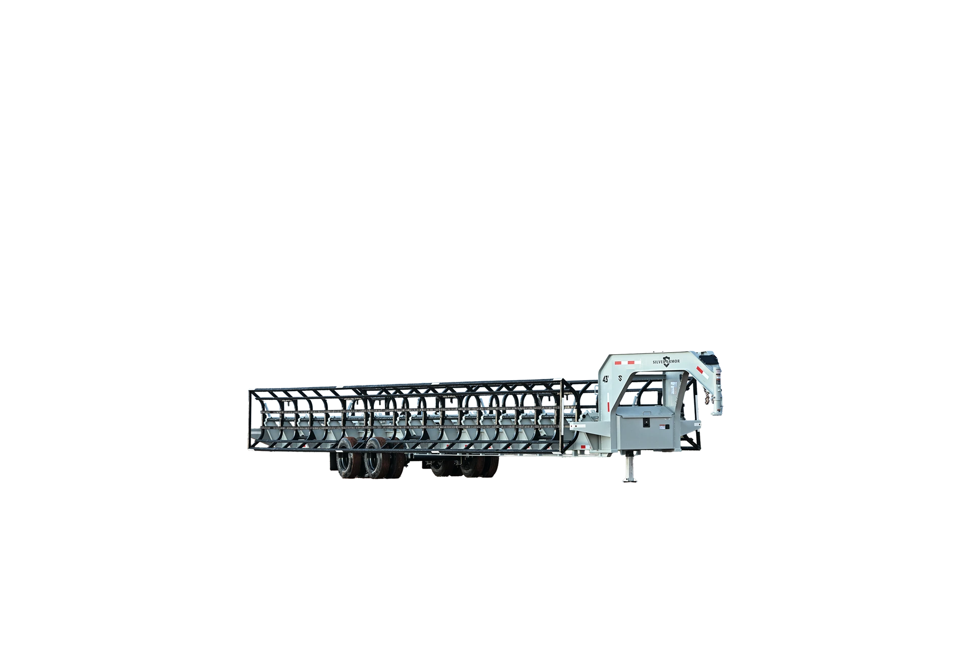 Silver Armor Bale Trailer, angle 1 of 8